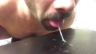 More cum licking
